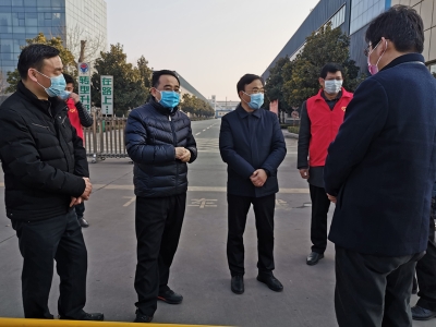 区委书记王宏伟一行莅临星空真人机械督导企业复工及疫情防控工作